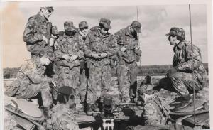Sergeant Kendall and some soldiers of "A" Company.