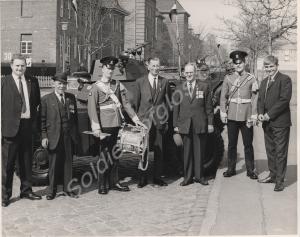 Regimental Association members and Bandsmen. 1st B