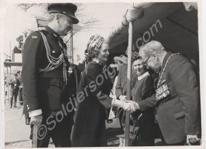 Princess Alice, Duchess of Gloucester with Brigadi