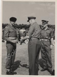 Corporal Heaton receiving the Corporals and Privat