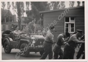 Lieutenant-Colonel P.C.S. Heidenstam leaving the R