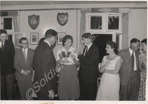 Major M.G. Harvey. Sergeants' Mess. 1st Battalion,