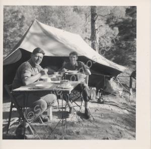 Camp scene.  1st Battalion, The Gloucestershire Re