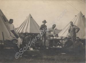 Officers' Mess in Camp. 2nd (Volunteer) Battalion,
