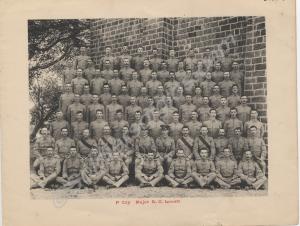 Major A.C. Lovett with "F" Company. 1st Battalion,
