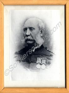 Framed picture of Sergeant Peter Guerin. 61st Sout