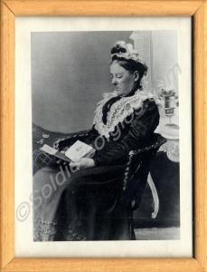 Framed picture of the wife of Sergeant Peter Gueri