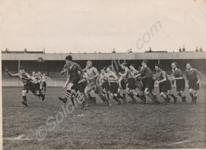 Rugby match. 1st Battalion, The Gloucestershire Re