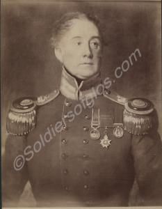 Photograph of a painting  of an officer. Believed