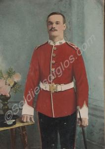 Private in walking-out dress, with Broderick cap.