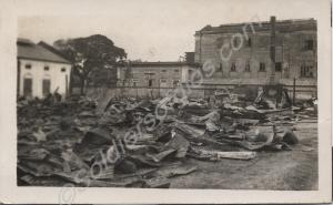 Demolished tin huts. c. 1920-1940.