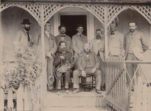 Piet Cronje and other Boer prisoners.  St Helena,