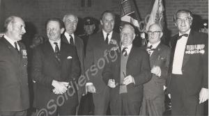 Veterans and Regimental Association members with t