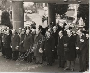 Veterans and Regimental Association members at a f
