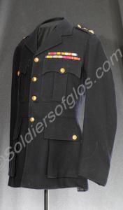 Officer's blue patrol jacket. 1911-1913. Marked in
