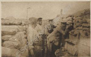 Trench position with sniper. The Gloucestershire R