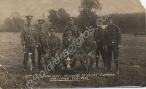 'B Co. 5th Gloster WINNERS OF INTER COMPANY CHALLE