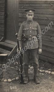 Soldier of the Gloucestershire Regiment. c. 1914-1