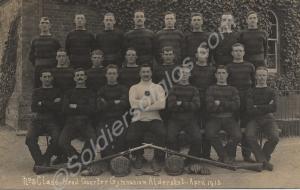 'No. 5 Class H.Q. Gymnasium Aldershot 1915'.