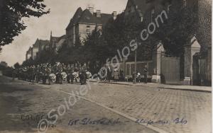 Return from the farewell parade. 1st Battalion, Th