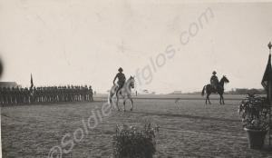 Back Badge Day Parade.  Major Lachlan is on Blue E