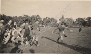 Rugby match.  2nd Battalion, The Gloucestershire R