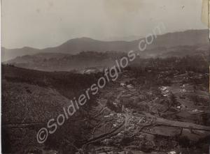 View of the Nilgiri Hills and Wellington Barracks.