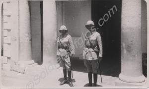Captains C.E.K. Bagot and J.P. Carne. 1st Battalio