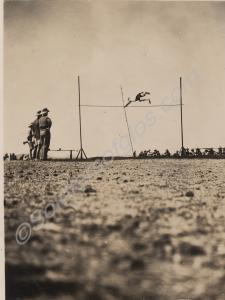 Pole Vault. Sergeant Bartlett of  1st Battalion, T