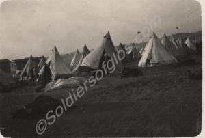 Khamsin in the camp. 2nd Battalion, The Gloucester