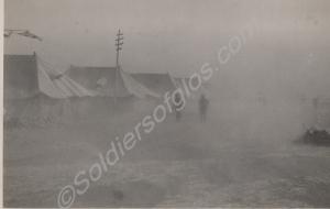 Sand storm. 2nd Battalion, The Gloucestershire Reg