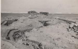 Sandbagged trenchwork.  2nd Battalion, The Glouces