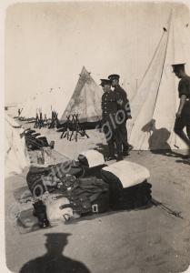 Kit inspection.  2nd Battalion, The Gloucestershir