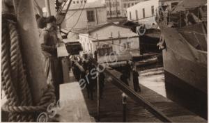 "B" Company boarding the gunboat "El Fawzia". 2nd
