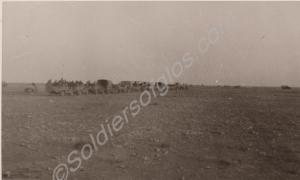 "B" Company in a motorized convoy heading for the