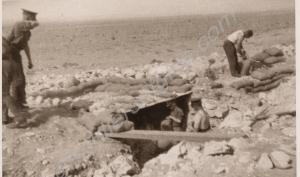 Building a dug-out. 2nd Battalion, The Gloucesters
