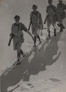 Lance-Corporal Evans leading a patrol.  2nd Battal