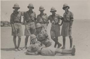 The "Browned-Off Squad". Officers of 2nd Battalion
