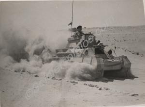 Vickers Light Tank on exercise. Mersa Matruh, Egy