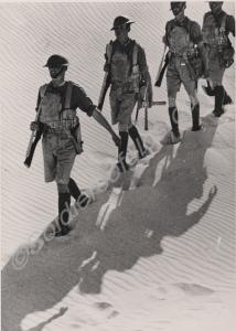 Lance-Corporal Evans leading a patrol.  2nd Battal