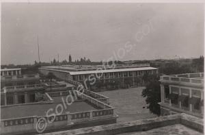 View over the roof tops at Fort St George. 1st Bat