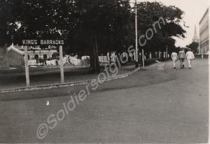 King's Barracks at Fort St George. 1st Battalion,