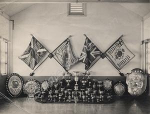 Colours and trophies of 1st Battalion and 2nd Batt