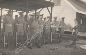 Getting ready for parade. 2nd Battalion, The Glouc