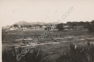 Signals section studying in field. 1st Battalion,