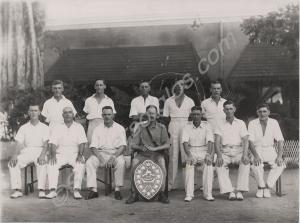 'C' Company cricket team. Inter-Company Cricket Cu