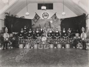 Dance band at the Sergeants' Mess Back Badge Ball.