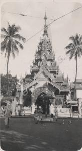 Sule Pagoda,  the South Gateway. Rangoon, Burma. 1