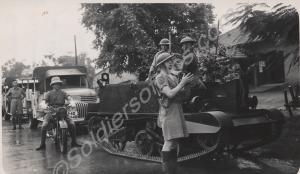 Mechanised column.  1st Battalion, The Gloucesters