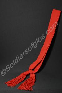 Sergeant's scarlet sash. Gloucestershire Regiment.